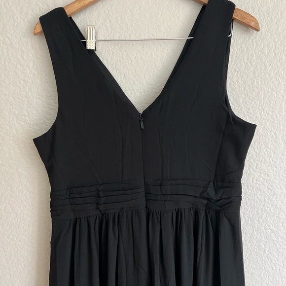 NWOT Thoughts of Hue Black Surplice Maxi Dress - Picture 5 of 8